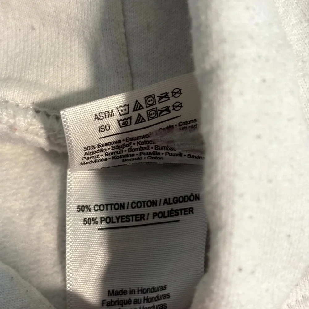 Gildan Heavy Blend Hoodie XL White Blank Pullover Sweatshirt Cotton Poly - Picture 4 of 9